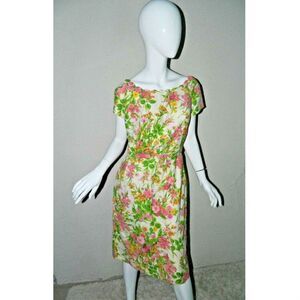 McMullen Scalloped Floral Dress A Line Size M/L‎